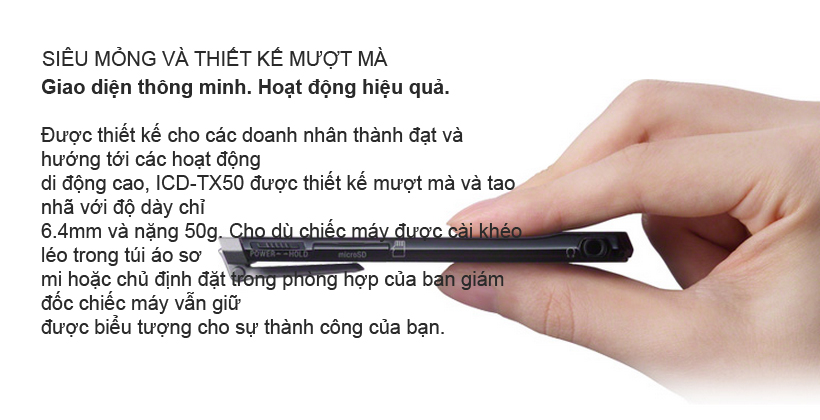 máy ghi âm 4GB icd - tx50 máy ghi âm 4GB icd - tx50