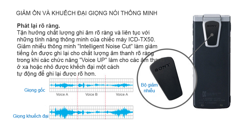 máy ghi âm icd - tx50 máy ghi âm icd - tx50