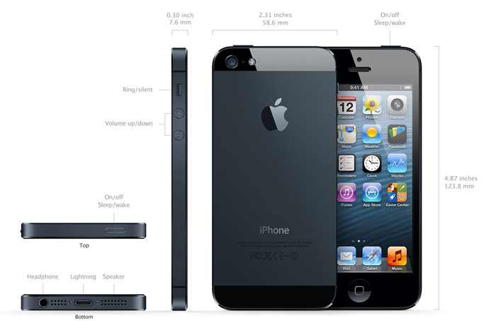 Thiết kế của Apple iPhone 5 Thiết kế của Apple iPhone 5